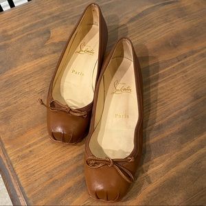 Christian Louboutin Square Toe Ballet Flats